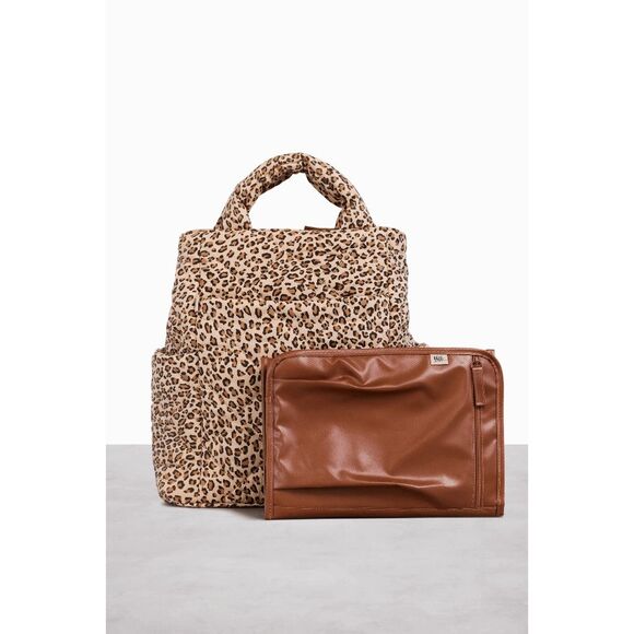 NWT BEIS x Elsa Hosk Quilted Backpack Tote Diaper Bag in Animal Print Wild Child main image 6